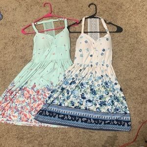Summer dresses, they come together. Not sure where mom got them